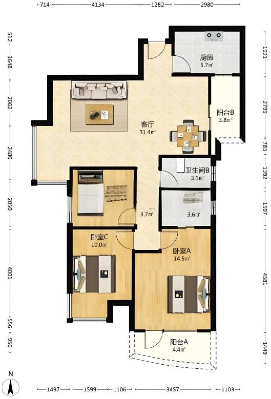 深圳福田金色家园法拍房地铁口臻稀资源景田商圈核芯繁华触手可得-第12张图片-法拍在线官网