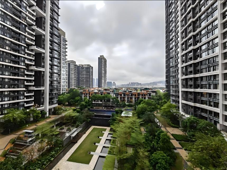 深圳湾稀缺顶流法拍房现房现证海岸城商圈地铁空中庭院设计海景大宅