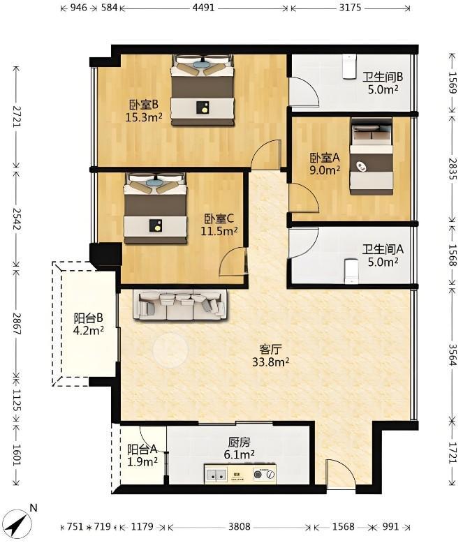 深圳南山长源京基御景峯公馆法拍房地铁口深圳北潜力蓝筹城芯繁华触手可及-第12张图片-法拍在线官网