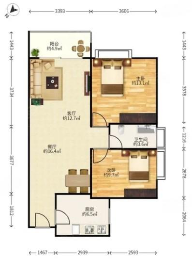 深圳南山3套爆款法拍房集结狂省近千万抢南实旁大五居/华润城靓宅/纯水岸双拼-第12张图片-法拍在线官网