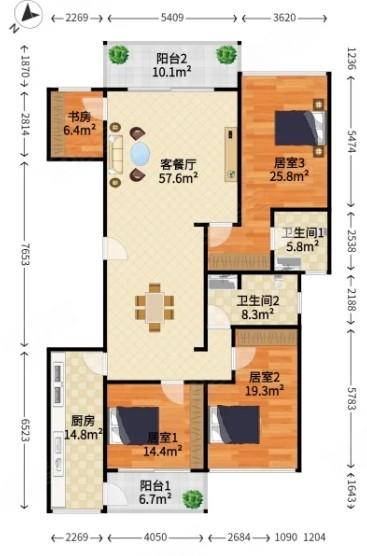 深圳南山3套爆款法拍房集结狂省近千万抢南实旁大五居/华润城靓宅/纯水岸双拼-第19张图片-法拍在线官网