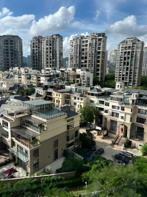 深圳中心区隐贵住区孤品福田香蜜湖第一生态苑顶复法拍房占位价值高地